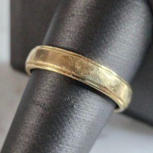 Mens Vintage Estate 14k Yellow Gold Artcarved Wedding Band Ring 6.7g #E7282